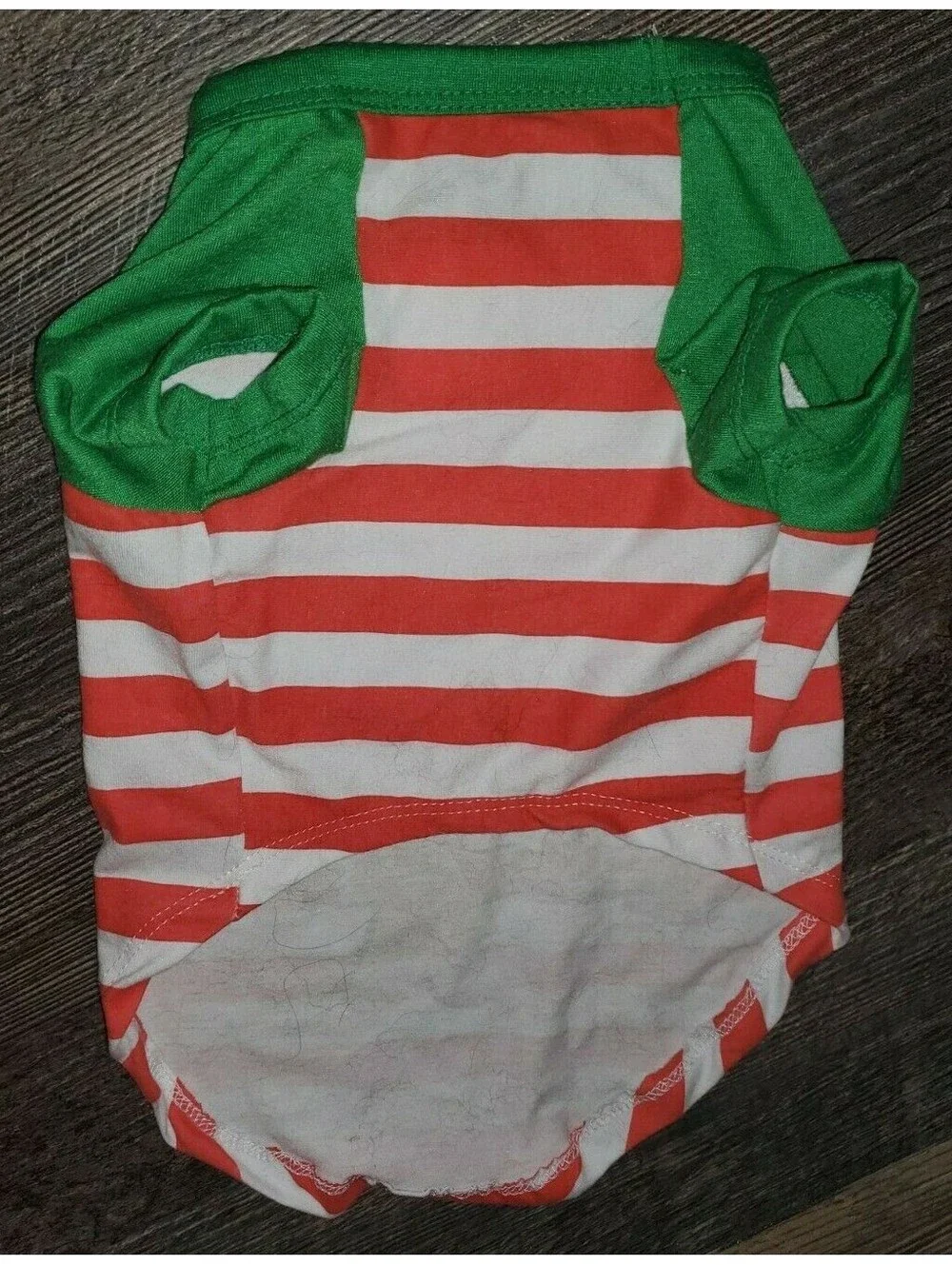 HOLIDAY DOG PET  'MOMMA'S LITTLE MAN' STRIPED GINGERBREAD COOKIE SHIRT SMALL